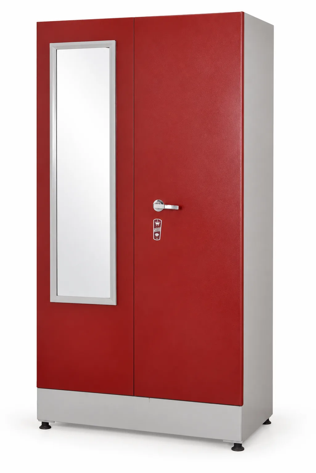 Mirrored steel cupboard